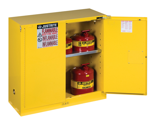 Sure-Grip® EX Flammable Safety Cabinet,90 gallon,2 self-close doors. Sure-Grip® EX Flammable Safety Cabinet,90 gallon,2 self-close doors.