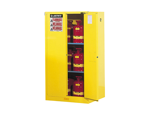 Sure-Grip® EX Flammable Safety Cabinet,90 gallon,2 self-close doors. Sure-Grip® EX Flammable Safety Cabinet,90 gallon,2 self-close doors.