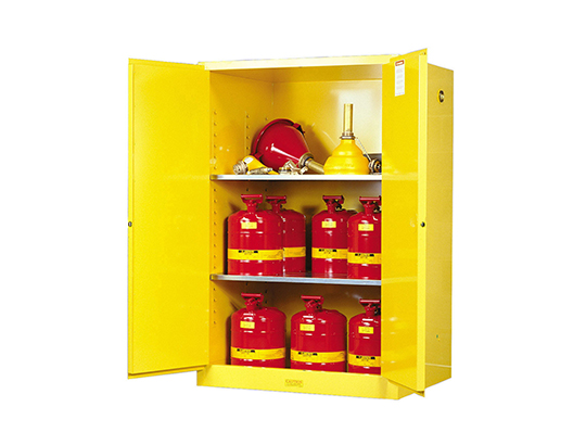 Sure-Grip® EX Flammable Safety Cabinet,90 gallon,2 self-close doors. Sure-Grip® EX Flammable Safety Cabinet,90 gallon,2 self-close doors.