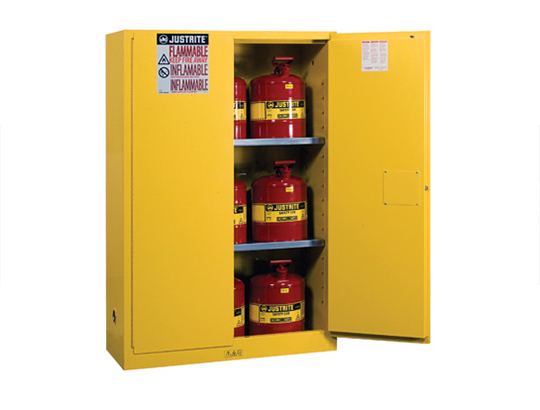 Sure-Grip® EX Flammable Safety Cabinet,90 gallon,2 self-close doors. Sure-Grip® EX Flammable Safety Cabinet,90 gallon,2 self-close doors.